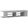 Mueble de TV con luces LED gris Sonoma 135x39x30 cm de , Muebles TV - Ref: Foro24-815694, Precio: 68,45 €, Descuento: %