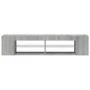 Mueble de TV con luces LED gris Sonoma 135x39x30 cm de , Muebles TV - Ref: Foro24-815694, Precio: 68,45 €, Descuento: %