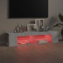Mueble de TV con luces LED gris Sonoma 135x39x30 cm de , Muebles TV - Ref: Foro24-815694, Precio: 69,39 €, Descuento: %