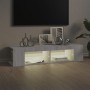 Mueble de TV con luces LED gris Sonoma 135x39x30 cm de , Muebles TV - Ref: Foro24-815694, Precio: 69,39 €, Descuento: %