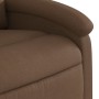 Sillón reclinable eléctrico de tela marrón en Sillones | Comprar online en Foru.es