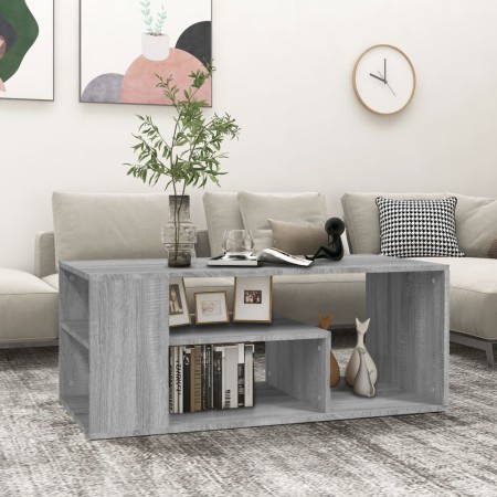 Mesa de centro madera contrachapada gris Sonoma 100x50x40 cm de , Mesas de centro - Ref: Foro24-815841, Precio: 64,82 €, Desc...