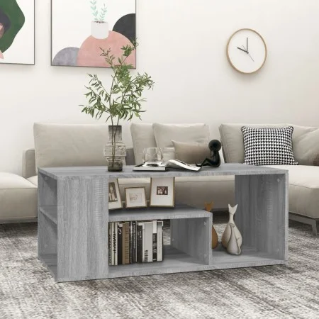 Mesa de centro madera contrachapada gris Sonoma 100x50x40 cm de , Mesas de centro - Ref: Foro24-815841, Precio: 63,74 €, Desc...
