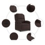 Sillón reclinable eléctrico tela marrón oscuro en Sillones | Comprar online en Foru.es