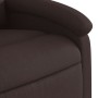 Sillón reclinable eléctrico tela marrón oscuro en Sillones | Comprar online en Foru.es