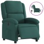 Sillón reclinable eléctrico tela verde oscuro en Sillones | Comprar online en Foru.es