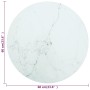 Tablero de mesa diseño mármol vidrio templado blanco Ø60x0,8 cm de , Tableros para mesas - Ref: Foro24-322248, Precio: 45,77 ...