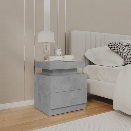 Mesita de noche madera de ingeniería gris hormigón 45x35x52 cm de , Mesitas de noche - Ref: Foro24-326853, Precio: 108,51 €, ...