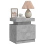 Mesita de noche madera de ingeniería gris hormigón 45x35x52 cm de , Mesitas de noche - Ref: Foro24-326853, Precio: 108,51 €, ...