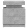 Mesita de noche madera de ingeniería gris hormigón 45x35x52 cm de , Mesitas de noche - Ref: Foro24-326853, Precio: 108,51 €, ...