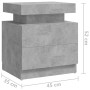 Mesita de noche madera de ingeniería gris hormigón 45x35x52 cm de , Mesitas de noche - Ref: Foro24-326853, Precio: 108,51 €, ...