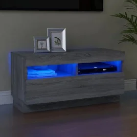 Mueble de TV con luces LED gris Sonoma 80x35x40 cm de , Muebles TV - Ref: Foro24-815724, Precio: 53,42 €, Descuento: %