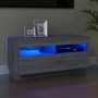 Mueble de TV con luces LED gris Sonoma 80x35x40 cm de , Muebles TV - Ref: Foro24-815724, Precio: 54,81 €, Descuento: %