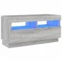Mueble de TV con luces LED gris Sonoma 80x35x40 cm de , Muebles TV - Ref: Foro24-815724, Precio: 53,42 €, Descuento: %