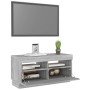Mueble de TV con luces LED gris Sonoma 80x35x40 cm de , Muebles TV - Ref: Foro24-815724, Precio: 54,81 €, Descuento: %