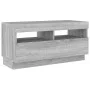 Mueble de TV con luces LED gris Sonoma 80x35x40 cm de , Muebles TV - Ref: Foro24-815724, Precio: 53,42 €, Descuento: %