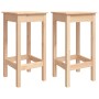 Taburetes altos 2 uds madera maciza de pino 40x40x78 cm de , Sillas de comedor - Ref: Foro24-822137, Precio: 108,34 €, Descue...