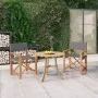 Sillas de director 2 uds madera maciza de teca gris de , Sillas de jardín - Ref: Foro24-3143629, Precio: 288,36 €, Descuento: %