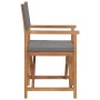 Sillas de director 2 uds madera maciza de teca gris de , Sillas de jardín - Ref: Foro24-3143629, Precio: 278,20 €, Descuento: %