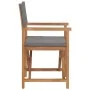 Sillas de director 2 uds madera maciza de teca gris de , Sillas de jardín - Ref: Foro24-3143629, Precio: 288,36 €, Descuento: %