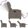 Sillón reclinable eléctrico tela gris taupé en Sillones | Comprar online en Foru.es