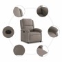 Sillón reclinable eléctrico tela gris taupé en Sillones | Comprar online en Foru.es