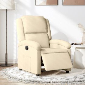 Sillón reclinable eléctrico de tela crema en Sillones | Comprar online en Foru.es