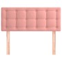 Cabecero de terciopelo rosa 90x5x78/88 cm de , Cabeceros y pies de cama - Ref: Foro24-346435, Precio: 51,47 €, Descuento: %