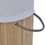 Cesto de la ropa de bambú redondo color natural de vidaXL, Cestas para ropa - Ref: Foro24-242723, Precio: 25,60 €, Descuento: %