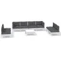 Muebles de jardín 9 pzas con cojines madera maciza de pino de , Conjuntos de jardín - Ref: Foro24-3096239, Precio: 753,35 €, ...