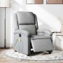 Sillón reclinable de masaje eléctrico tela gris claro en Sillones | Comprar online en Foru.es