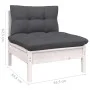 Muebles de jardín 9 pzas con cojines madera maciza de pino de , Conjuntos de jardín - Ref: Foro24-3096239, Precio: 753,35 €, ...
