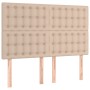 Cabeceros 4 unidades cuero sintético capuchino 72x5x78/88 cm de , Cabeceros y pies de cama - Ref: Foro24-3116427, Precio: 125...