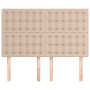 Cabeceros 4 unidades cuero sintético capuchino 72x5x78/88 cm de , Cabeceros y pies de cama - Ref: Foro24-3116427, Precio: 125...