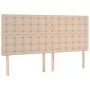 Headboards 4 units cappuccino synthetic leather 80x5x78/88 cm by , Headboards and footboards - Ref: Foro24-3116433, Price: 11...