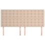 Cabeceros 4 unidades cuero sintético capuchino 80x5x78/88 cm de , Cabeceros y pies de cama - Ref: Foro24-3116433, Precio: 119...
