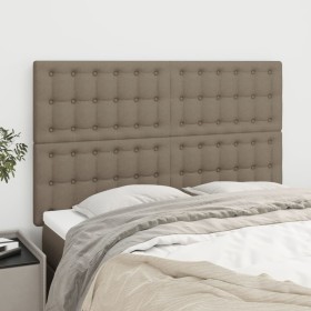 Cabeceros 4 unidades tela gris taupe 72x5x78/88 cm de , Cabeceros y pies de cama - Ref: Foro24-3116768, Precio: 108,08 €, Des...
