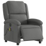 Sillón reclinable de masaje eléctrico tela gris oscuro en Sillones | Comprar online en Foru.es