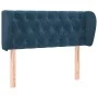 Dunkelblaues Samtkopfteil 103x23x78/88 cm von , Kopf- und Fußteile - Ref: Foro24-3117526, Preis: 74,52 €, Rabatt: %