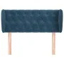 Dunkelblaues Samtkopfteil 103x23x78/88 cm von , Kopf- und Fußteile - Ref: Foro24-3117526, Preis: 74,52 €, Rabatt: %
