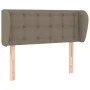 Taupe gray fabric headboard 93x23x78/88 cm by , Headboards and footboards - Ref: Foro24-3117564, Price: 53,23 €, Discount: %
