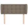 Taupe gray fabric headboard 93x23x78/88 cm by , Headboards and footboards - Ref: Foro24-3117564, Price: 53,23 €, Discount: %