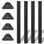 Patas de mesa ajustables en 4 alturas negro 710 mm de vidaXL, Patas para mesas - Ref: Foro24-242148, Precio: 42,70 €, Descuen...