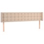 Cabecero de cuero sintético color capuchino 163x16x78/88 cm de , Cabeceros y pies de cama - Ref: Foro24-3118869, Precio: 74,7...