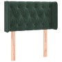 Cabecero de terciopelo verde oscuro 83x16x78/88 cm de , Cabeceros y pies de cama - Ref: Foro24-3119137, Precio: 57,85 €, Desc...