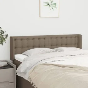 Cabecero de tela gris taupe 147x16x78/88 cm de , Cabeceros y pies de cama - Ref: Foro24-3119204, Precio: 65,13 €, Descuento: %