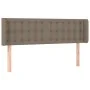 Taupe gray fabric headboard 147x16x78/88 cm by , Headboards and footboards - Ref: Foro24-3119204, Price: 65,13 €, Discount: %