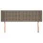 Taupe gray fabric headboard 147x16x78/88 cm by , Headboards and footboards - Ref: Foro24-3119204, Price: 65,13 €, Discount: %