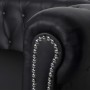 Sofá Chesterfield de 2 plazas cuero sintético negro de vidaXL, Sofás - Ref: Foro24-242369, Precio: 467,93 €, Descuento: %