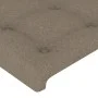 Taupe gray fabric headboard 147x16x78/88 cm by , Headboards and footboards - Ref: Foro24-3119204, Price: 65,13 €, Discount: %
